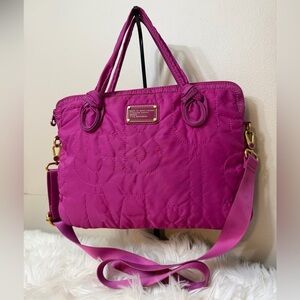 Marc By Marc Jacobs Magenta Quilted Shoulder Bag